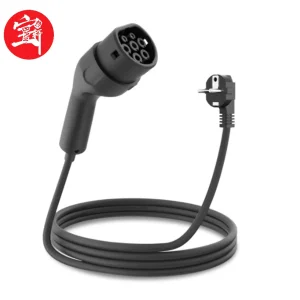 IP65 Waterproof Dustproof C01 Type2 GB/T EV Charging Gun Head Connector with LED Light, Overcurrent Protection