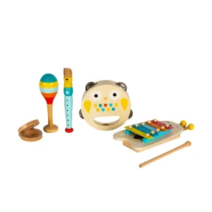Educational Wooden Rainbow Musical Instrument Set
