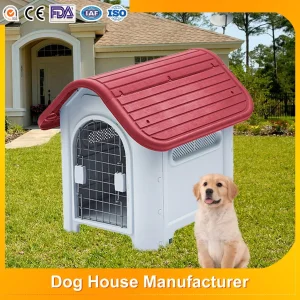 Big Home Furniture Dog House All-Season Availability Outdoor/Indoor Luxury Cat Crate Kennel Eco-Friendly Waterproof Durable Plastic Pet House with Window