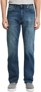 Calças jeans casuais retas de ajuste relaxado