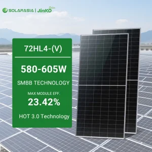 Panel Solar Jinko Tiger Neo 600W Módulo Solar N-Type 580W 600W 605W 72hl4- (V) Panel Solar de Alta Potencia Precio de Fábrica para Proyecto PV a Gran Escala