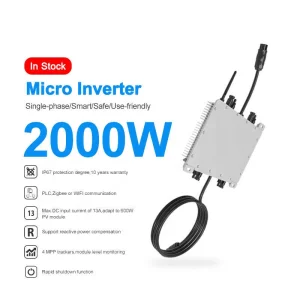 Deye Microinverter 2000W on Grid Single Phase SUN2000G3-EU-230 deye Micro Inverter