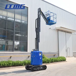 Work Platform Crawler Track Boom Lift Crawler Vertical Mast Lift for Warehouse Maintenance Work