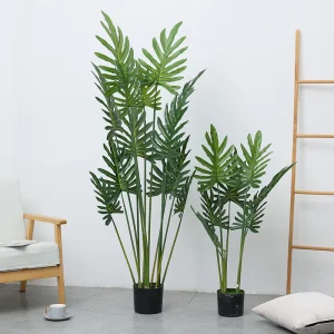Artificial Spring Taro Leaves Water Taro Leaves Large Bonsai Decoration Green Landscape Decoration Leaves Indoor Tree