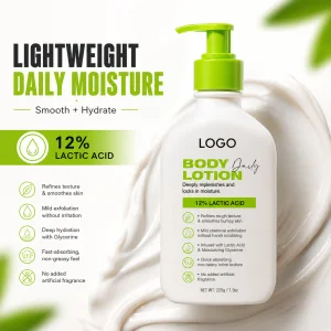 Private Label Fragrance Free Lactic Acid Body Lotion