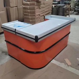 Nordic Small Commercial Checkout Counter for Milk Tea Shop Pet Shop Bar & Cashier Shop Reception Table