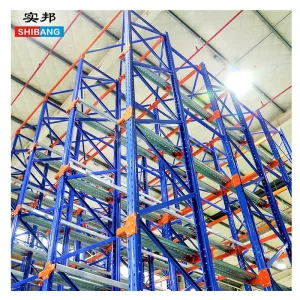Shibang Heavy-Duty Steel Pallet Shelving Cold Room Drive-in Rack for Warehouse Sliding Storage Shelves Pallet Racking System