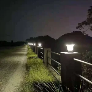 LED Solar Fence Post Lamp