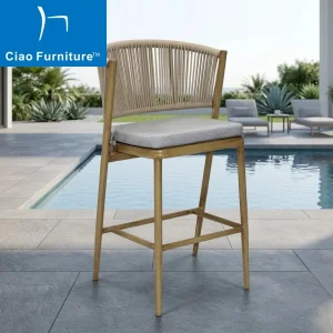 Muebles de exterior modernos taburete de bar