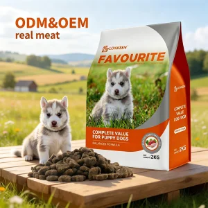 High-Protein Customized Shapes Dry Dog Food with Fresh Vegetables