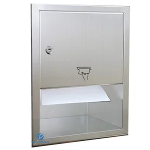 Public Healthcare System Recessed SS304 Toilet Paper Towel Dispenser