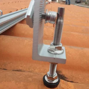 Aluminum L Feet Bracket for Solar Panel Mounting on Metal Roofs Easy Installation System