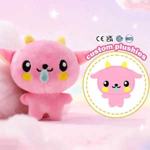 10cm Muñeco de Peluche Pequeño de Nariz Moqueante Súper Suave Figura IP Juguetes de Peluche Mini de Anime Alivio del Estrés Peluches Squeaky