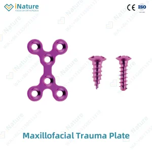 Titanium Alloy Maxillofacial Locking Plate for Jaw Fracture Fixation