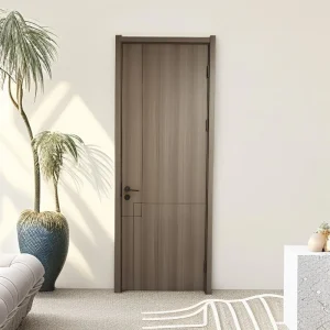Wood Grain Surface Interior Room Waterproof Door WPC Door Wood Plastic Composite PVC Door
