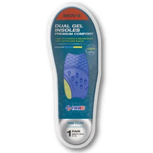 Factory Supply Breathable Foot Care Dual Gel Sport Orthotic Insoles