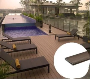 Weather Resistant Fade Resistant Easy Installation Wood Plastic Composite WPC Hollow Decking Floor for Outdoor