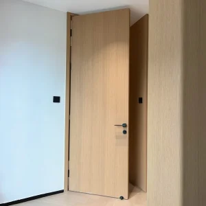 Modern White Oak Interior Door Rift Cut Natural Veneer Solid Core Flush Door