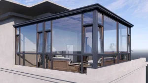 Proof Impact Picture Windows Double Glazed Aluminium Large Fixed Glass Panel Window