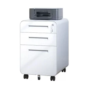 Steel Mobile Under Desk Cabinet Small Drawer Storage Cabinet Metal Office Filing Cabinet Movable Metal Storage Cabinet with Lock