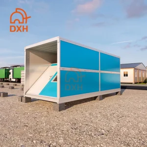 مشروع مصنع صيني قابل للطي للمخازن قسم منزل مخيم اللاجئين بسعر رخيص 2 منزل حاوية 20FT