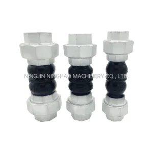 Heavy Industrial Used Union Thread Connection Rubber Bellows Pipe Compensation Connector