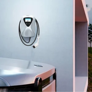 Home Smart Use 7kw AC EV Charger Wallbox Electric Vehicle Charging Station Wall-Mounted Charging Pile Car Charger EU Type2 RFID Card