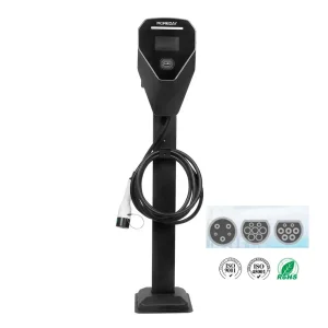 ODM Fast Home LED Screen IP65 Wall-Mounted EV Car Charging 7kw 11kw 22kw Wall Box AC EV Charger Station