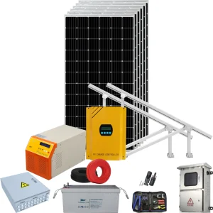 Sistema de energía solar agrícola con estructura de montaje