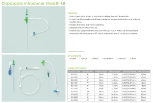 Clinical Surgical Introducer Catheter Sheath with Sample Offered for Hospitals