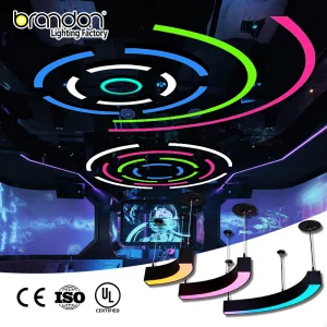 Custom RGB Pendant Light Linear Ceiling Drop