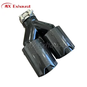 Customized M Performance 93mm*2 Carbon Fiber Stainless Steel Muffler Tips/Tail Pipes for Car Exhaust System Modification