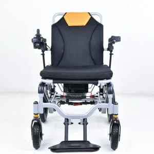 Aluminum Frame 150W Brushless Motor Electromagnrtic Brake Folding Electric Wheelchair