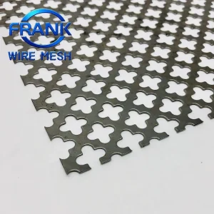 China Factory Wholesale Architectural Decorative Aluminum Perforated Metal Sheet with a Clover Pattern Suitable for Indoor/Outdoor Building Facade Decoration