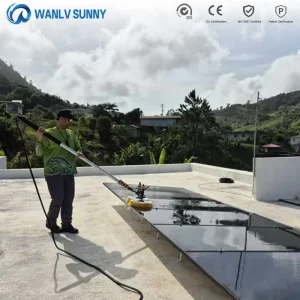 Solar Panel Cleaning Machine Brush Telescopic Pole