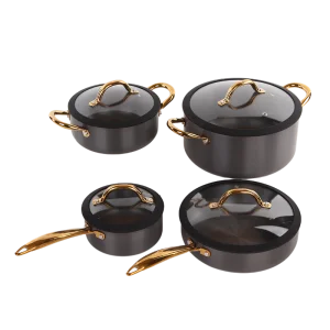 Multi-Function Home Cooking Hard Anodized Cookware Set with Induction Bottom