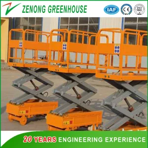 Agriculture Height Scissor Lift   Elevating Work Platform for Greenhouse High Harvest