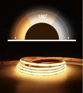 High Luminous 110lm/W 24V 8mm 10mm Dual Color COB LED Strip Light