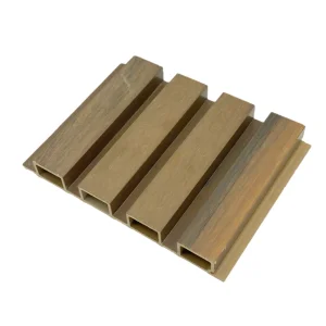 3D Exterior Decor Old Vintage Style Laminated Wood WPC Outdoor Wall Claddings