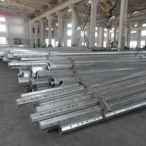 Environmentally Friendly Recyclable Aluminum Alloy Power Pole Green Energy Infrastructure