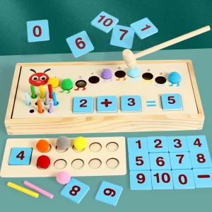 New Arrival Children's Math Early Education Teaching Aids Set Kindergarten Creative Caterpillar Learning Box Toy