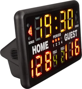 Durable LED Basketball Tabletop Scoreboard Indoor Outdoor Tennis Football Badminton Court Equipment With Remote Control Function