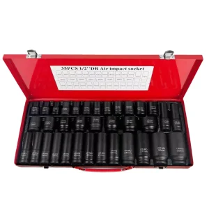 Peaktop 35pcs Metric Heavy Duty Socket Set