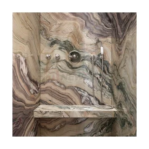 Newstar Wholesale Price Natural Stone Marble Slab for Bathroom Shower Wall