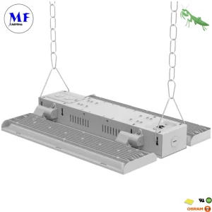 100W 150W 200W 240W 300W 400W IP65 Lámpara de alta bahía LED impermeable para exteriores e interiores, luminaria industrial lineal con atenuación inteligente 0-10V Sensor