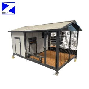 Zd Factory Price Custom Kennel Panel Mobile Detachable Large Pet Kennel House Outdoor Dog House