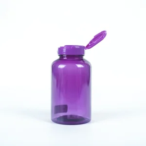 Fast Delivery Food Grade HDPE Plastic Capsule Bottle Pill Bottle with Flip Top Cap