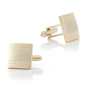 OEM Manufacturer Fashion Simple Classic Design Copper Gold Cufflinks Jewelry For Men Shirt CL0154-1G Manufacturer, Suppliers