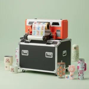 A3 Digital Inkjet 3D UV Dtf Film Sticker Printer with Varnish for Glass Bottles