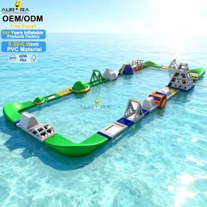 PVC Inflatable Water Park Equipment Beach Sea Floating Commercial